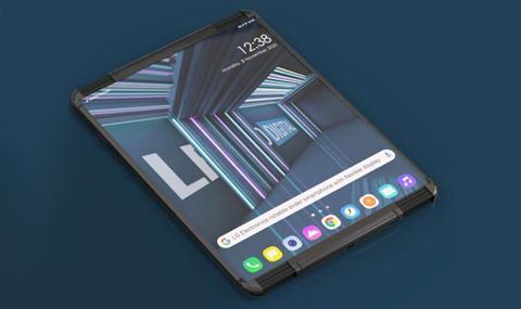 LG готви телефон с навиващ се екран