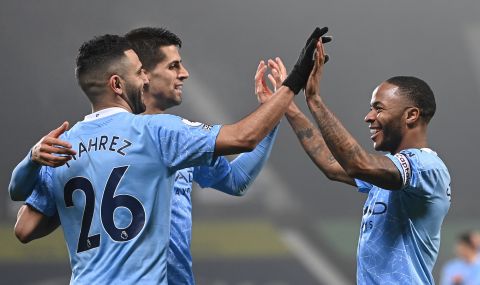 Манчестър Сити размаза Уест Бромич и оглави Висшата лига