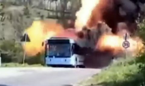 Факла на пътя или колко опасни могат да бъдат превозните средства с АГУ (ВИДЕО)