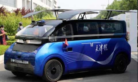 Китайци направиха кола, която се задвижва изцяло от слънцето (ВИДЕО)