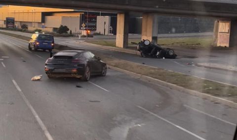 Страшна катастрофа на Околовръстното в София